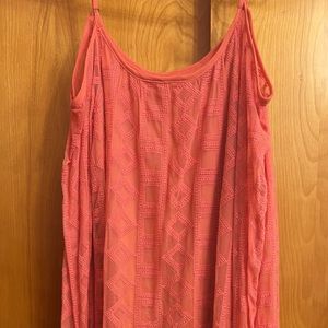 Melon, open shoulder dress. Too big for me, worn once.